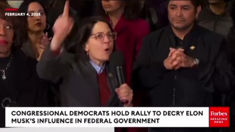 Unhinged Lesbian Tells Dems "Get in Touch w/ Your Scrappy Little Dyke" at Anti-Musk Rally