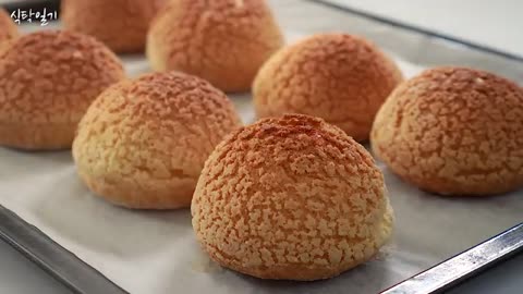 실패없는 쿠키슈 레시피 (바삭한 껍질에 입안 가득 터지는 크림, Cream Puffs, Choux Au Craquelin Recipe)