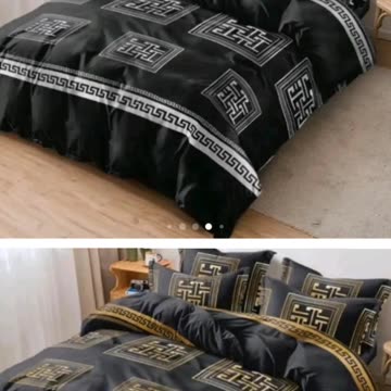 Luxury 4-piece bedding set! #LuxuryBedding #HomeDecor #BeddingSet #InteriorDesign #SleepBetter