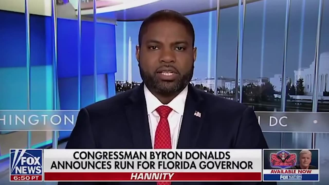 Trump-endorsed Congressman Byron Donalds announces candidacy for Florida Governor