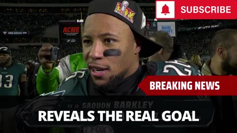 Saquon Barkley Reveals Ultimate Goal After Commanders Win