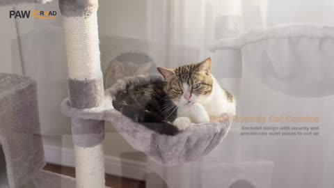 Your Cat Will LOVE This Three-Layer Cat Tree with Condo and Hammocks Here’s Why!