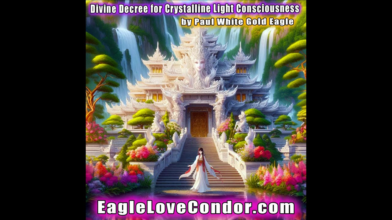 Divine Decree for Crystalline Light Consciousness with Paul White Gold Eagle #paulwhitegoldeagle 🕉