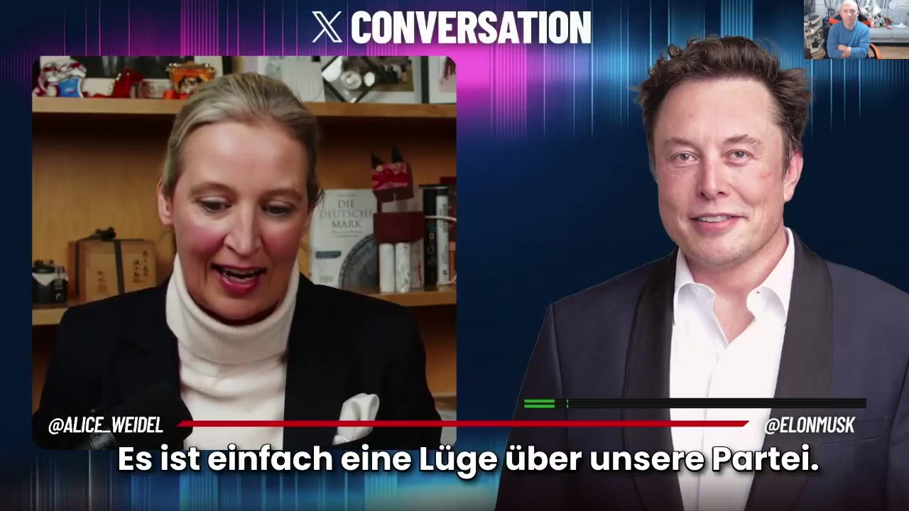 Elon Musk interviews Alice Weidl from AFD Germany- vote AFD for saving Germany