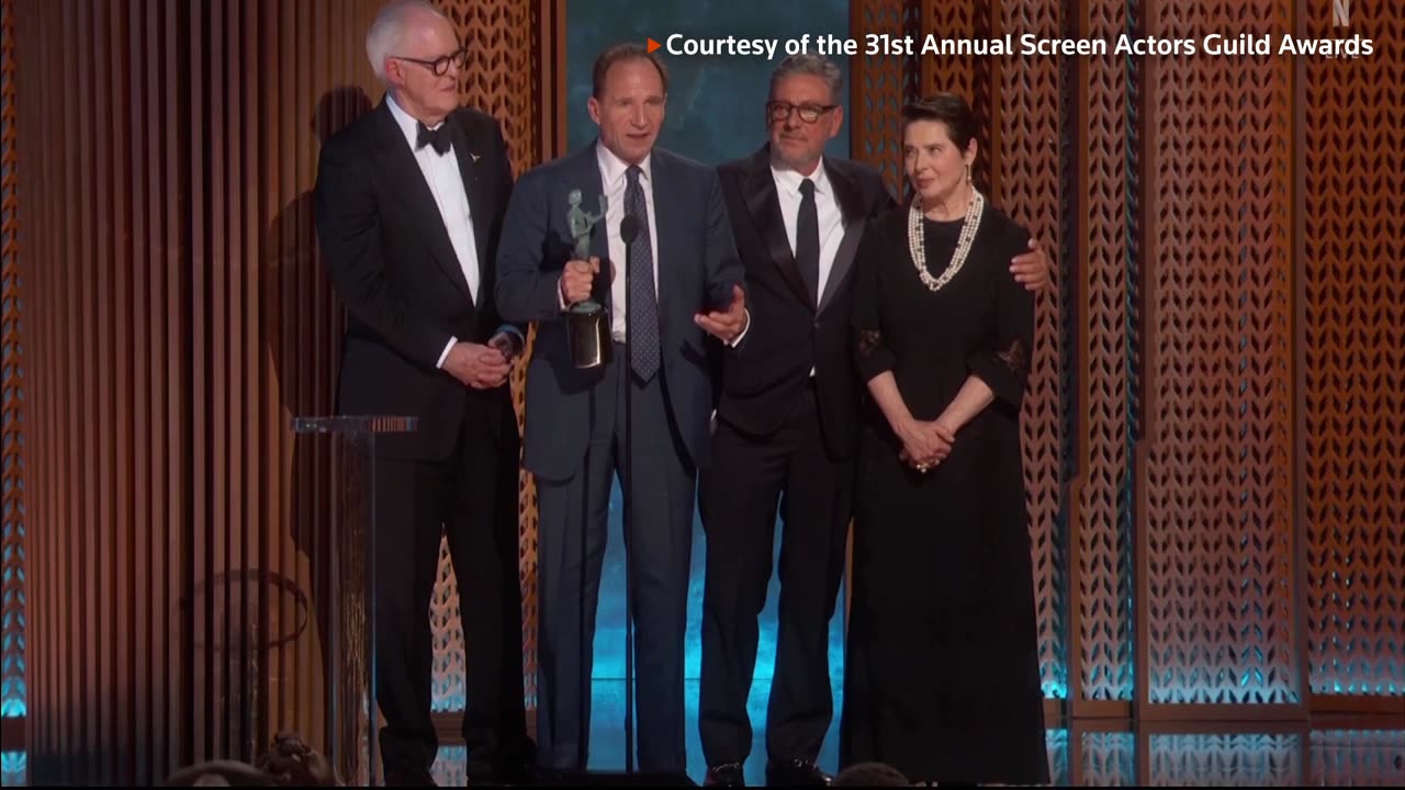 'Conclave' wins top film prize at the Screen Actors Guild Awards
