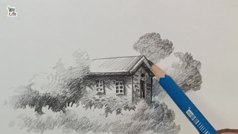 How to draw Beautiful Landscape Scenery Art