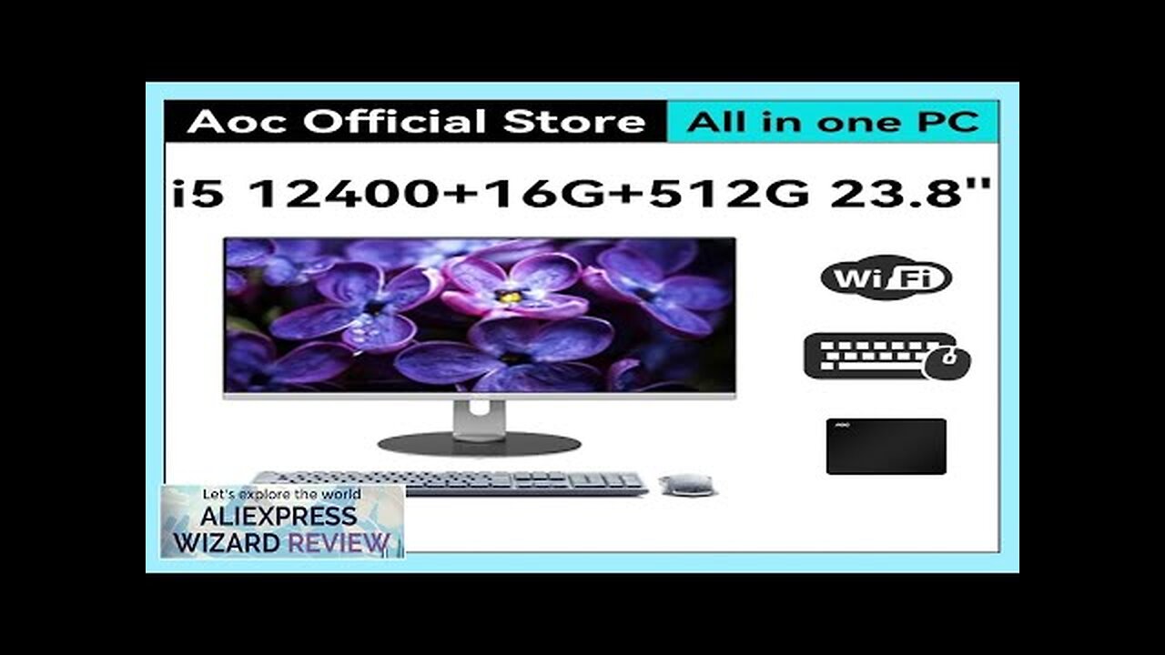 AOC All-in-one Computer 23.8-inch I5 12400+16G+512G Six Core Desktop Gaming Adjustment AIO Review