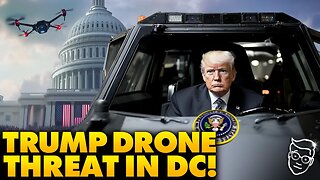 Internet in SHOCK As Trump Rides in Anti-Drone Tank to Military Plane On The Way To DC | Big Threat?