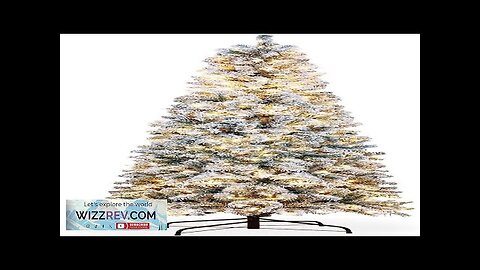 6.5ft Pre-Lit Pencil Snow Flocked Christmas Tree Artificial Slim Christmas Tree W/Metal Review