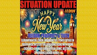 SITUATION UPDATE 1/1/25 - No way out, Global Financial Crash, Mystery Fog/Drones, Bird Flu, Arrests