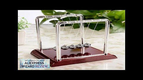 Newton's Cradle Balance Steel Ball Teaching Supplies Physics Science Pendulum Desktop Toys Review