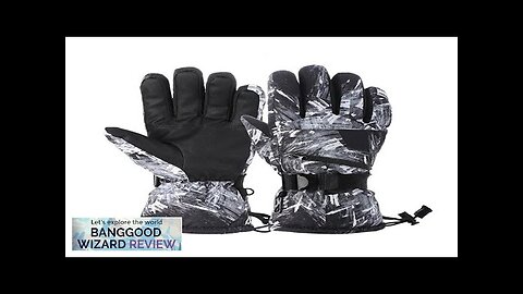 Ski Garden Working Protecitve Gloves Waterproof Breathable Faux Leather Flexible Windproof Review