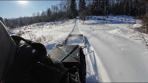 Snowmobile trail groomer