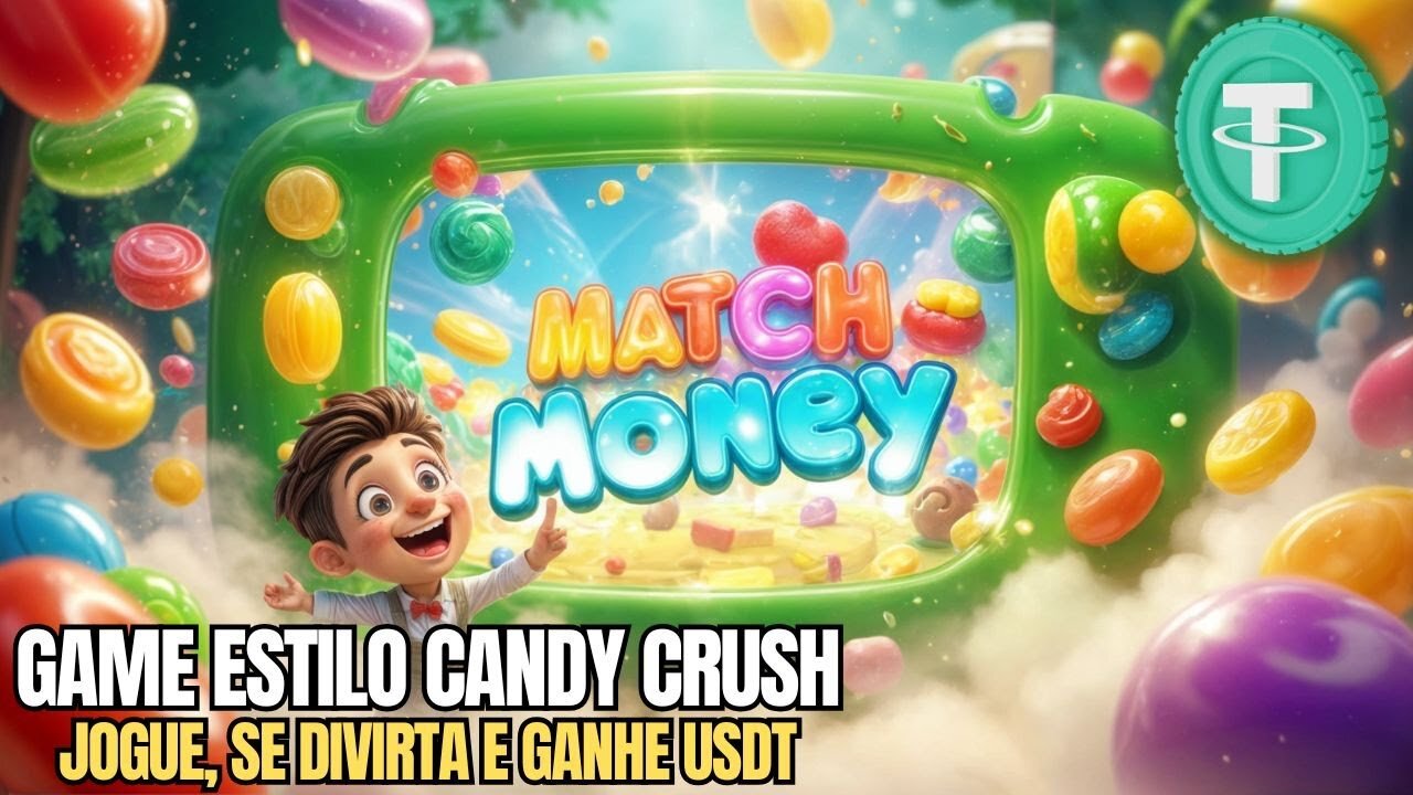 JOGO E GANHE UST COM O JOGO MATCH MONEY - GAME DO TELEGRAM INSPIRADO NO CANDY CRUSH