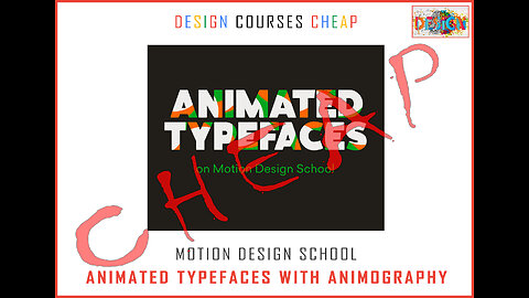 Motion Design School - Animated Typefaces with Animography