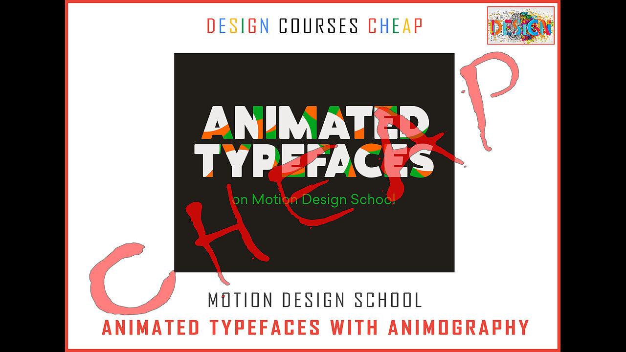 Motion Design School - Animated Typefaces with Animography