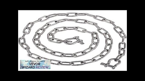 VEVOR Anchor Chain 20' x 5/16" 316 Stainless Steel Chain 3/8" Anchor Review