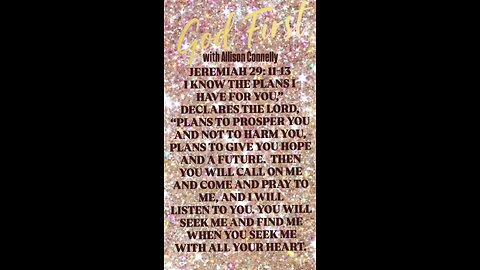 Jeremiah 29:11-13