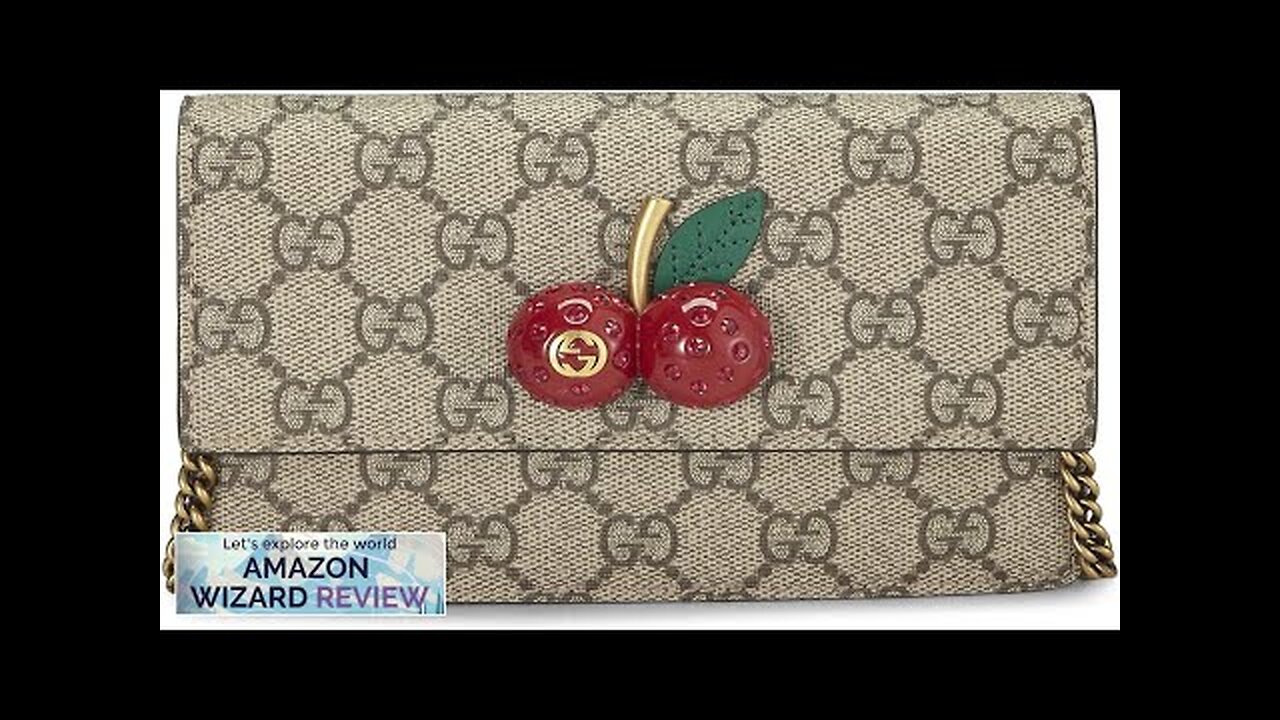 Gucci Pre-Loved Original GG Supreme Coated Canvas Cherry Crossbody Mini RedFrom Review