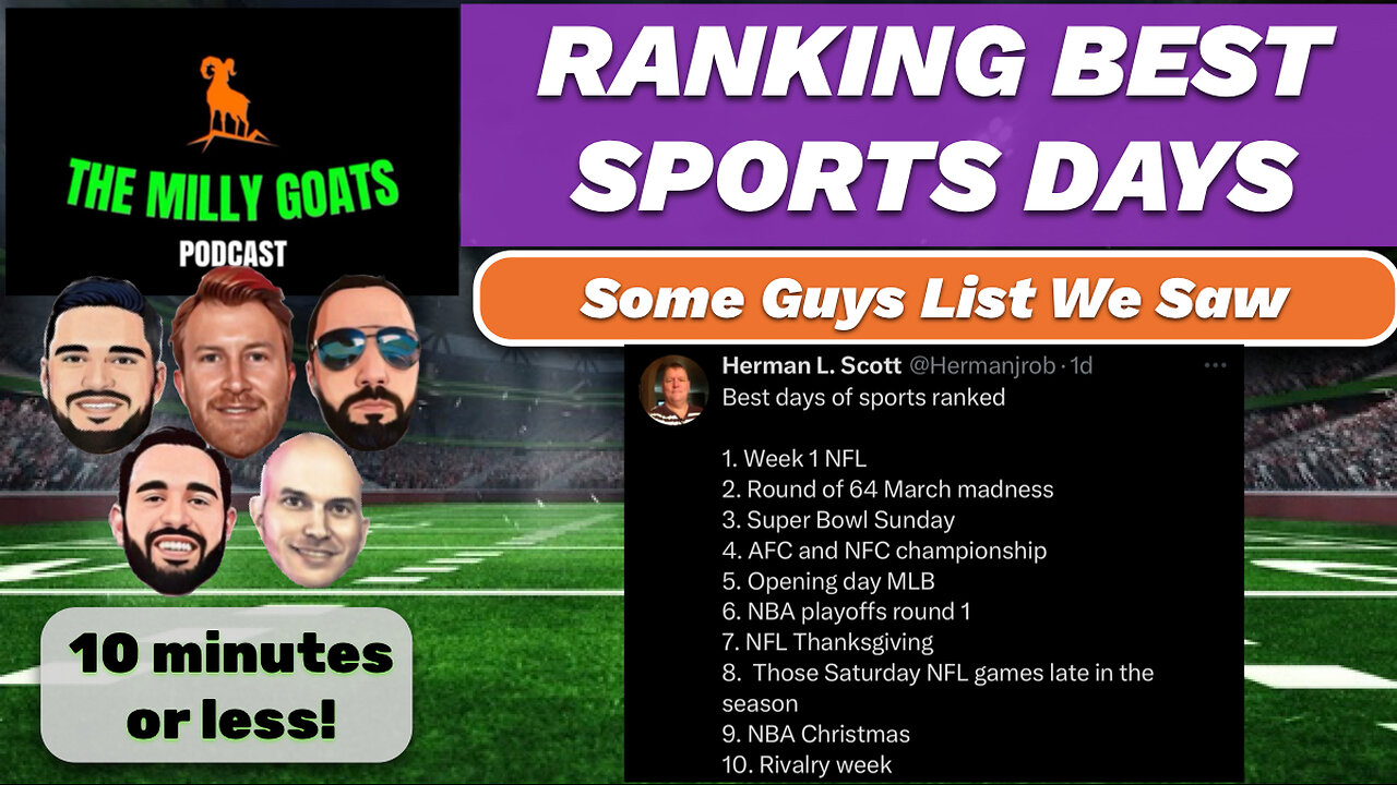 Top 10 Sports Days: A List We Found