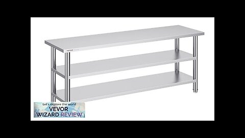 VEVOR Stainless Steel Food Prep Table 14 x 48 x 34 Inch Review