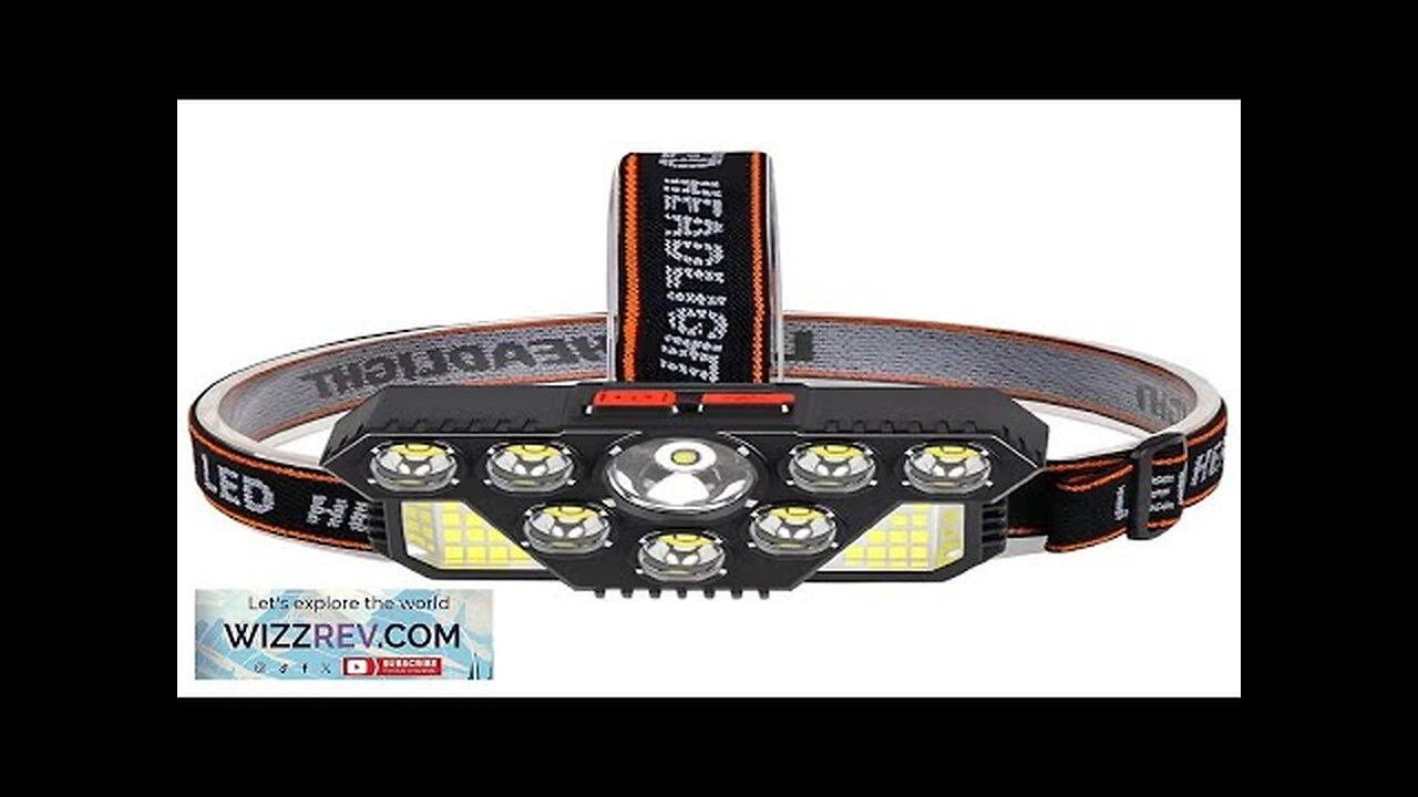 8 LED 20 SMD Rechargeable Super Bright LED Headlamp with Built-in Battery Review