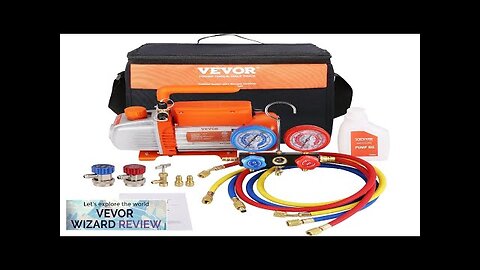 VEVOR 1/5 HP 3.5 CFM AC Vacuum Pump and Gauge Set Single Review