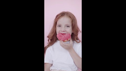 Cute baby eat donat... 🍩🍩🍩🍩