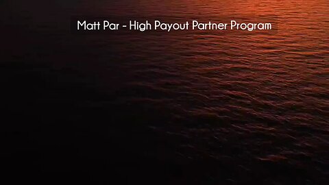 (courseslibrary.com)Matt Par - High Payout Partner Program Course download