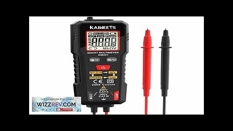 US EU Direct KAIWEETS KM201 Digital Multimeter True-RMS 2000 Counts Measures Review