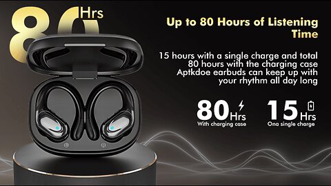 Wireless Earbuds Bluetooth Headphones 80hrs Playback Ear Buds Power Display