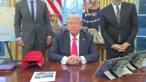 President Trumps Signs EOs, Announces "Gold Cards" And Takes Questions February 25th, 2025