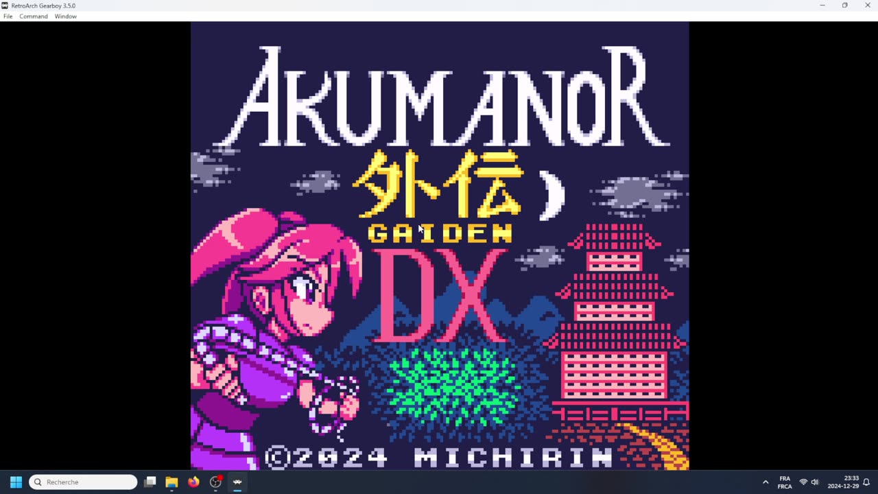 Akumanor Gaiden DX Homebrew Test