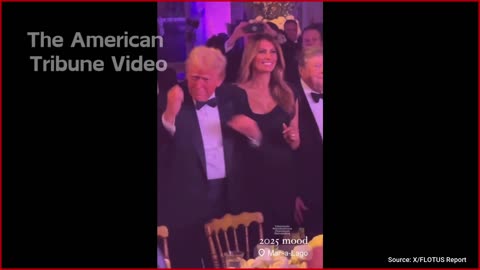 WATCH: Melania Stuns in Gorgeous NYE Outfit while Doing “YMCA” Dance Alongside Her Husband and Elon