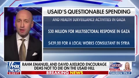 USAID has been ‘exposed’ as the funding mechanism for the radical left, says Stephen Miller