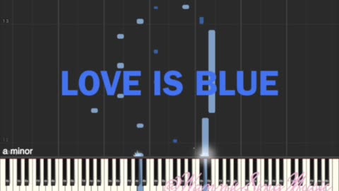 Love is blue piano