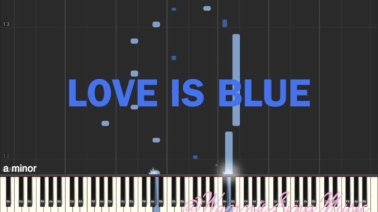 Love is blue piano