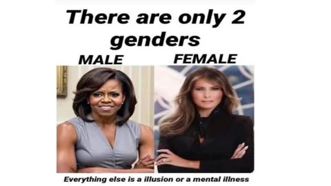 There are only 2 genders Male Female