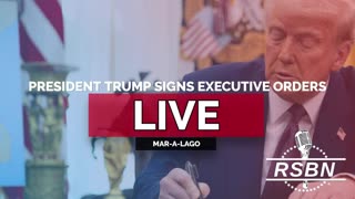 LIVE| President Trump Signs Executive Orders at Mar-a-Lago - 2/18/25