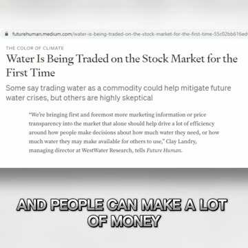 The Sinister Truth Behind Artificial Water Shortages!