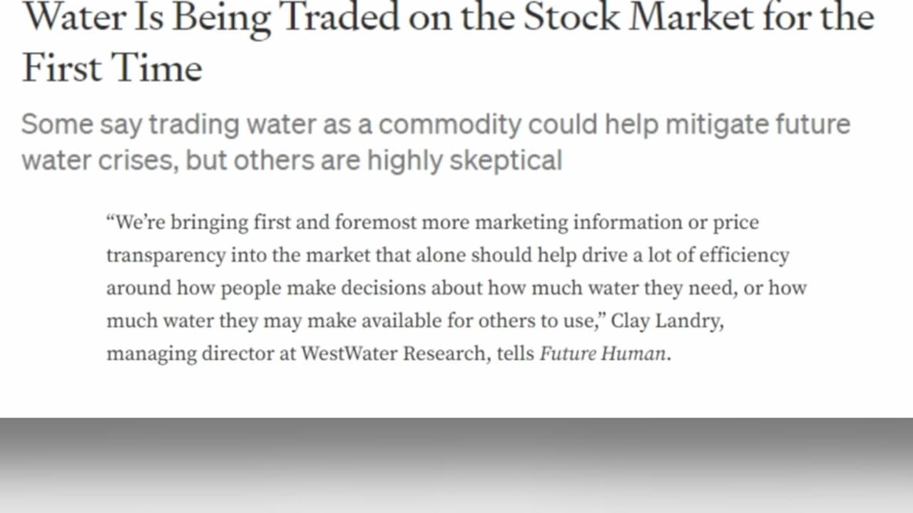 The Sinister Truth Behind Artificial Water Shortages!