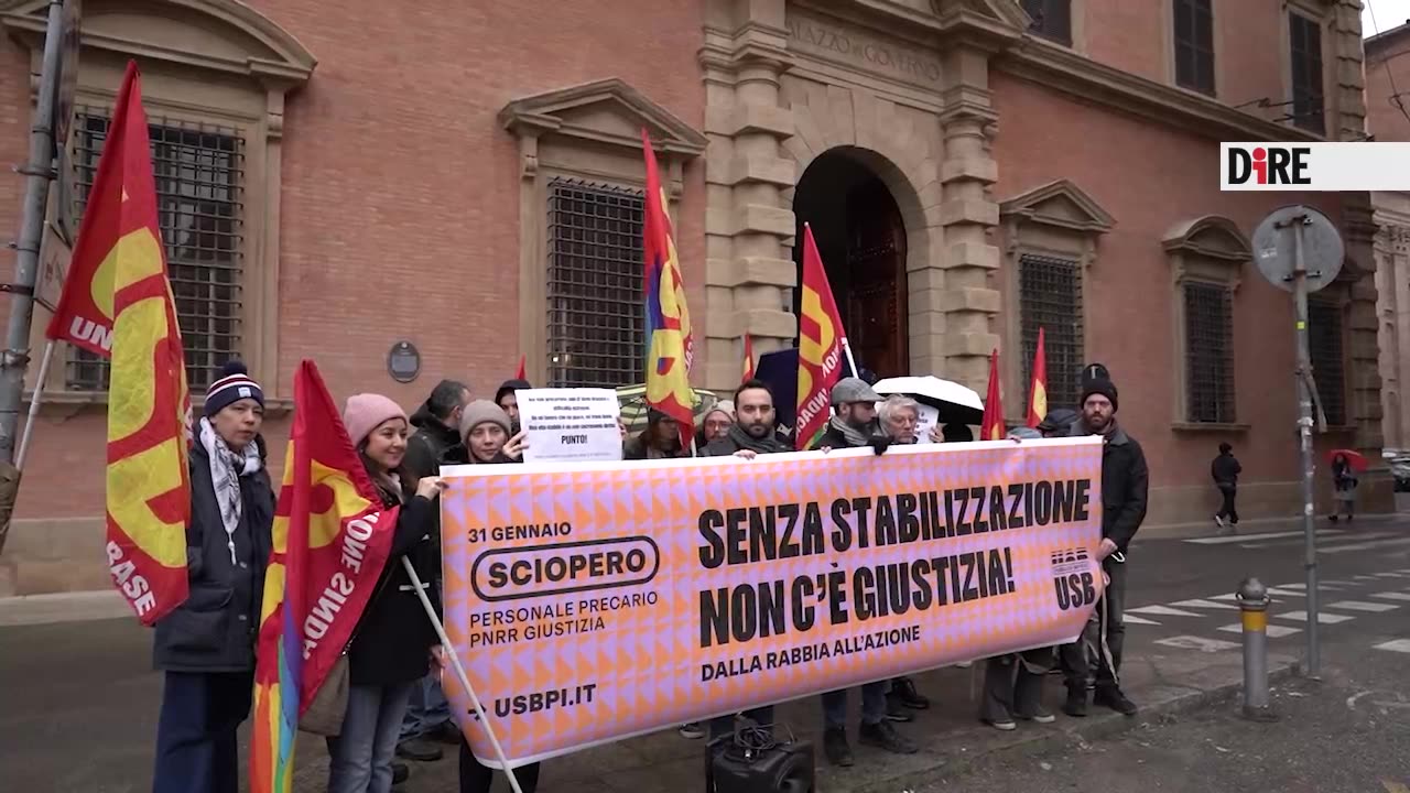 Bologna - GIUSTIZIA. RABBIA PRECARI PNRR: IN EMILIA-R. 500 RISCHIANO POSTO (31.01.25)