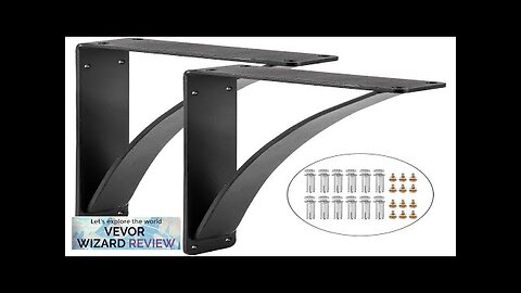 VEVOR Heavy Duty Shelf Brackets 2 Pack Floating Shelf Bracket 9x12x4" 450lbs Review