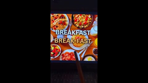 Breakfast = Breaking fast🥞