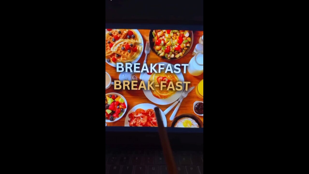 Breakfast = Breaking fast🥞