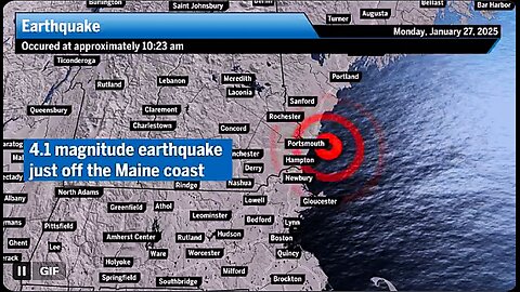 DID SOMEBODY'S NAVY CAUSE A RARE 4.1 EARTHQUAKE OFF THE MAINE COAST????