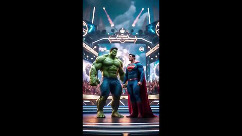 Omg😲two_heroes_fight__😯#superman_#hulk_#fighting_#marvel