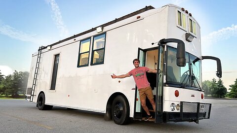 Biggest Invention In My Life I turned a SCHOOL BUS into a LUXURY tiny home