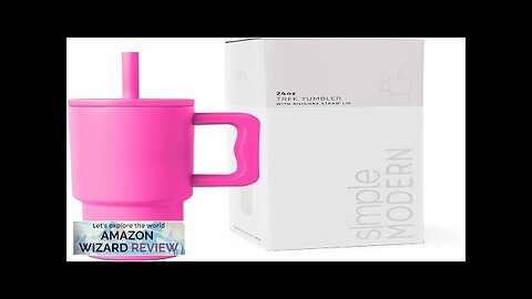 Simple Modern Kids 24 oz Tumbler with Handle and Silicone Straw Lid Review