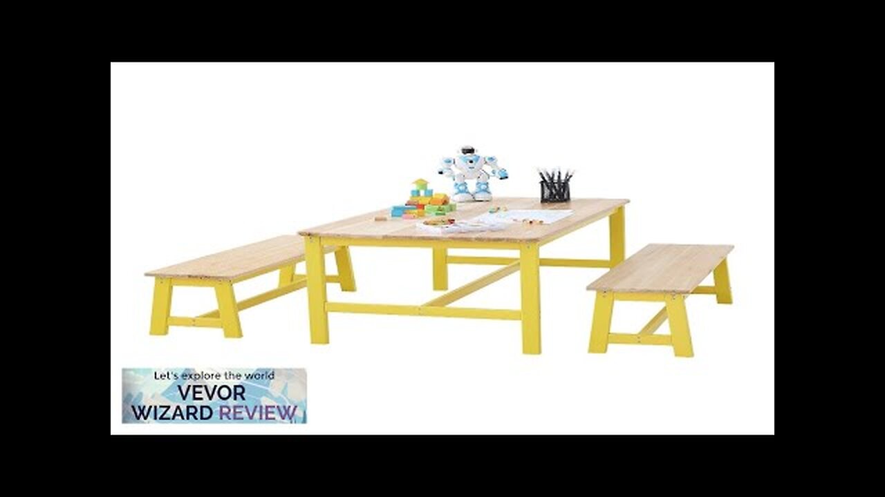 VEVOR Kids Table and Bench Set Toddler Table and Chair Set Review